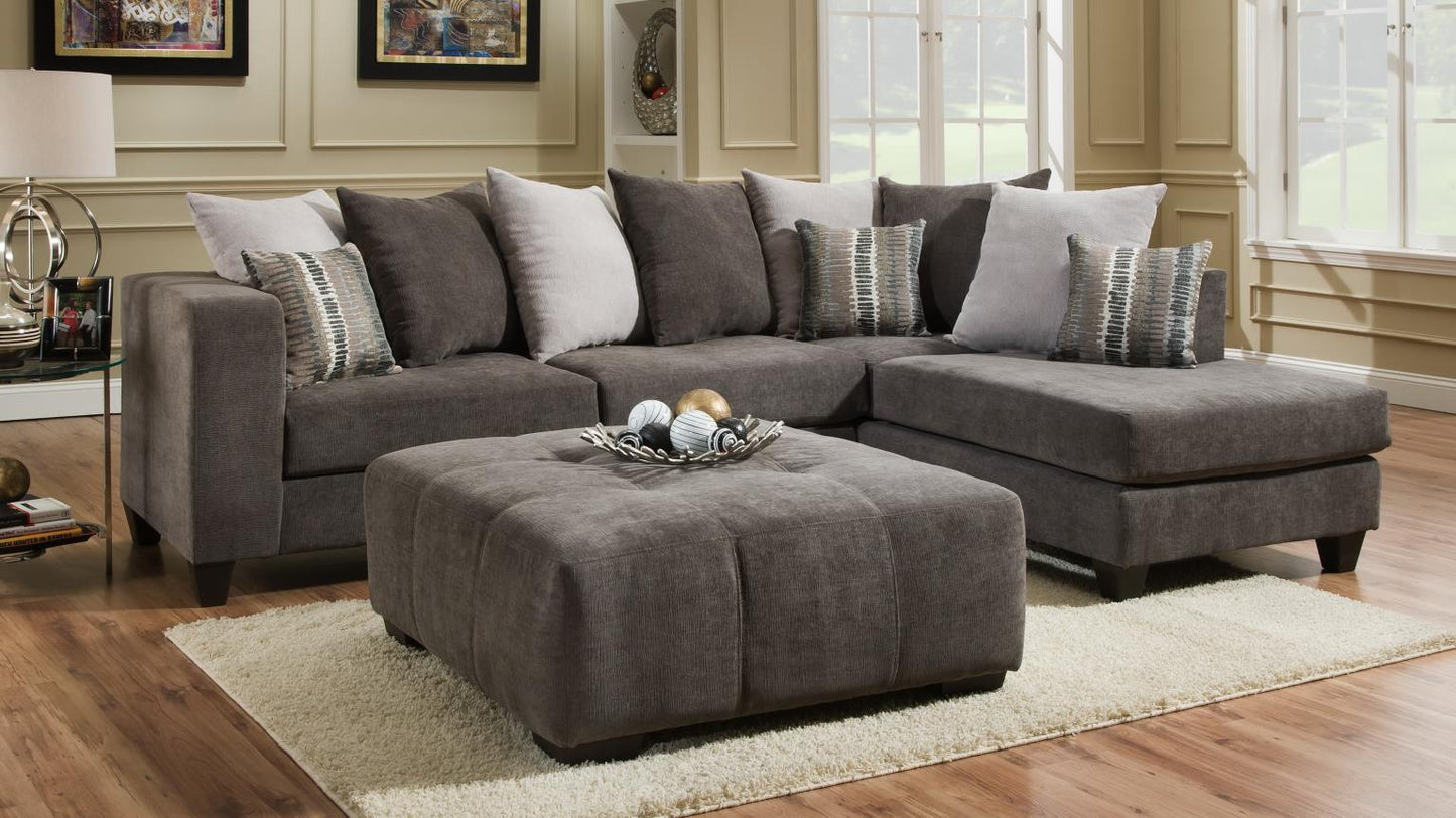 GRAY OTTOMAN