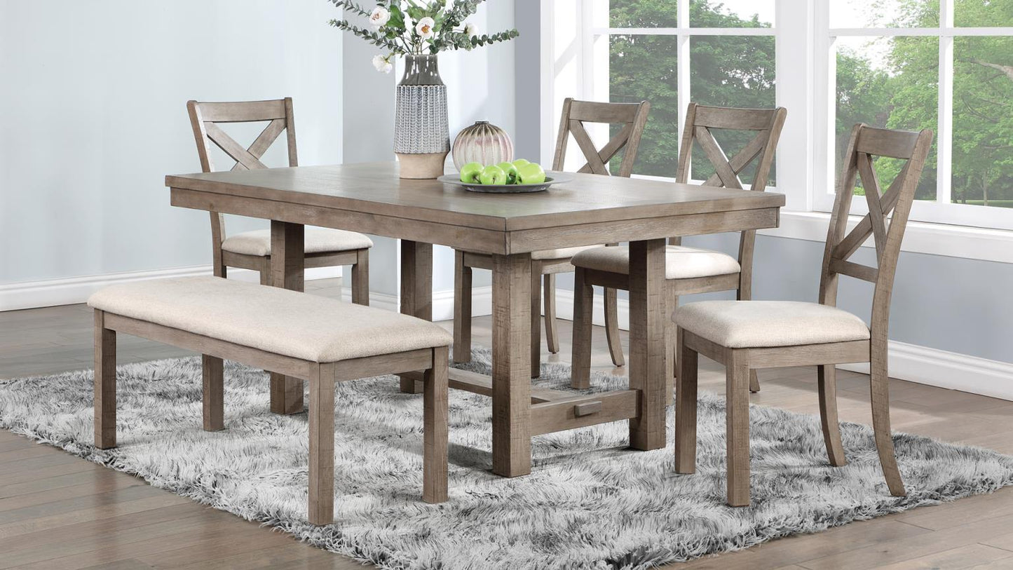 GRAY DINING SIDE CHAIR