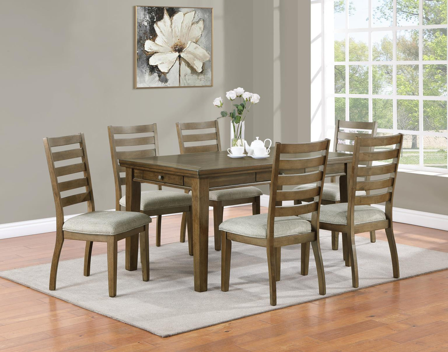 BROWN DINING TABLE
