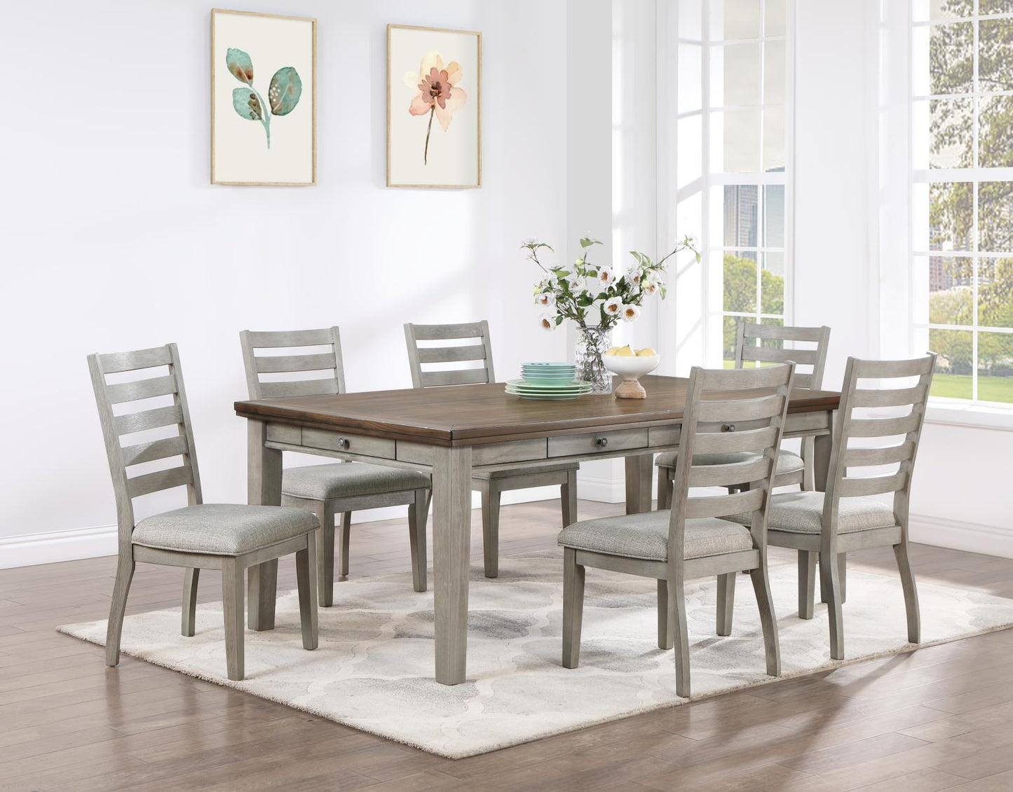 GRAY DINING TABLE