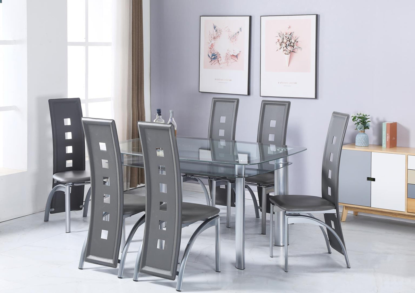 CHARCOAL DINETTE TABLE
