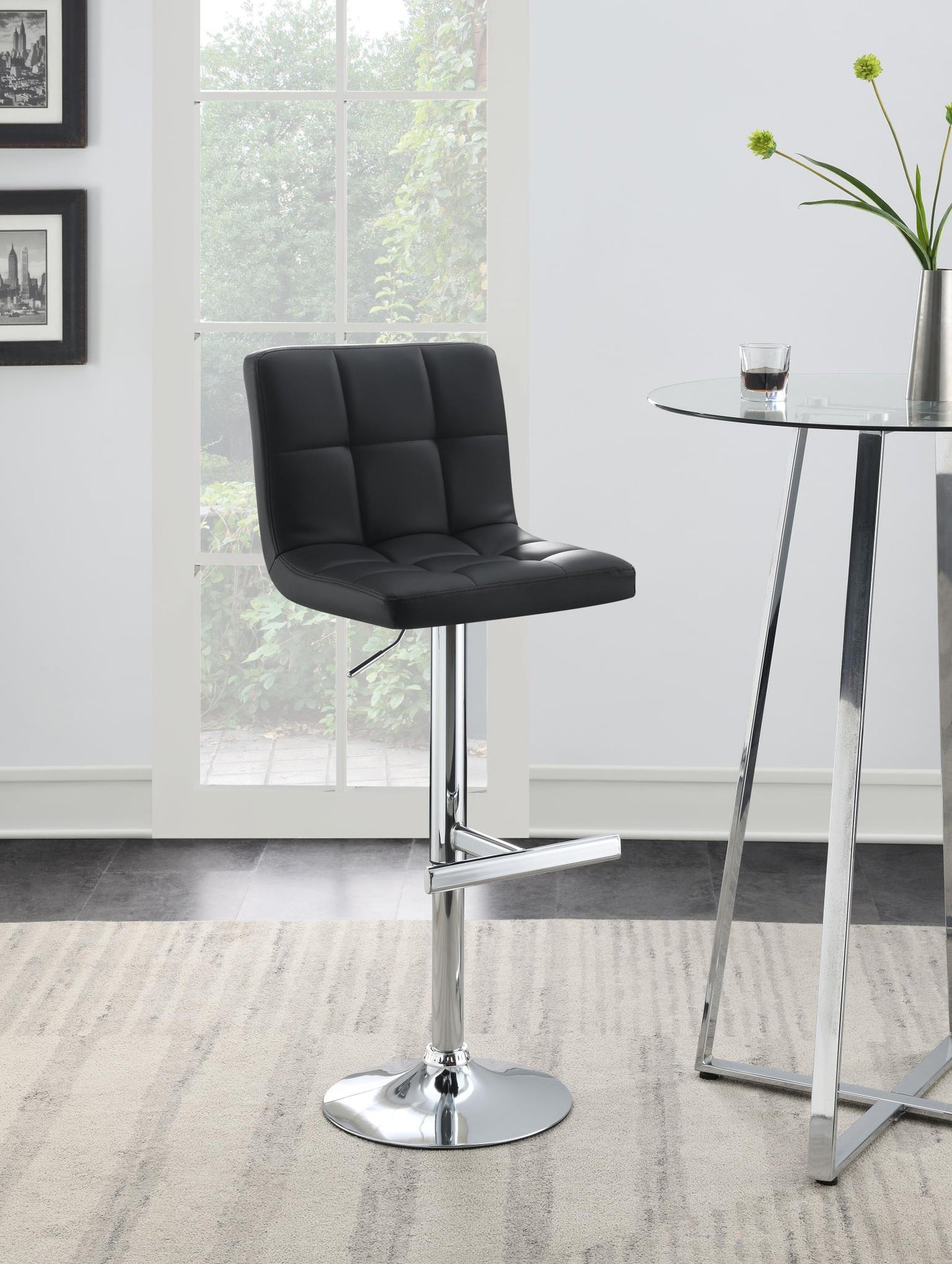 GRAY LEATHER PU BAR STOOL (PRICE PER CHAIR MOQ IS 2)