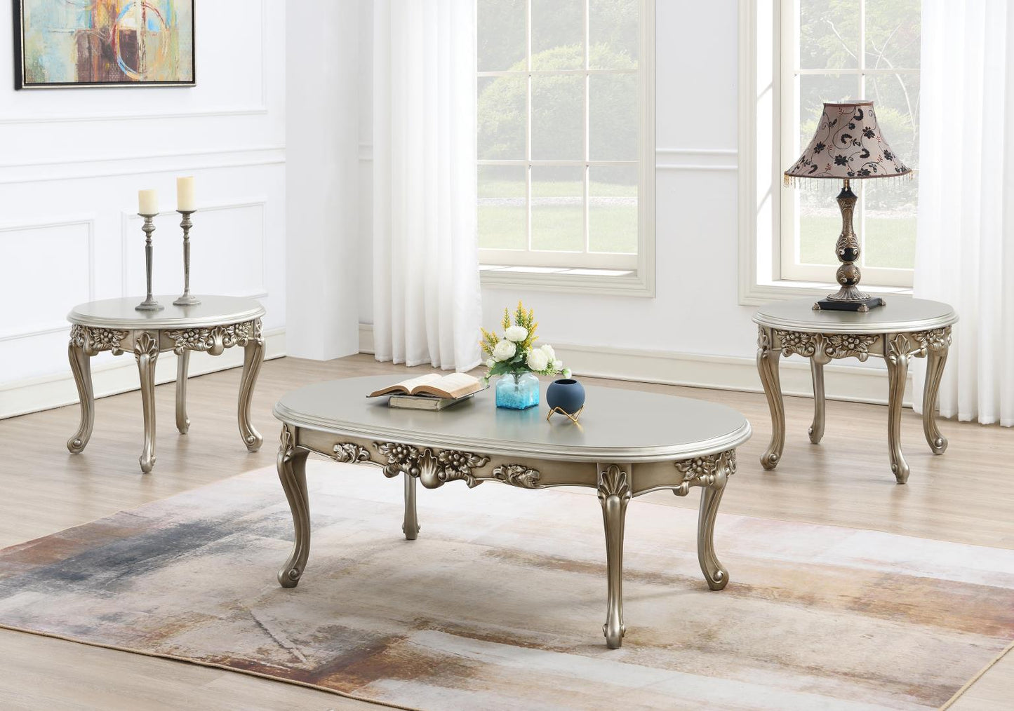 TRADITIONAL CHAMPAGNE COFFEE TABLE
