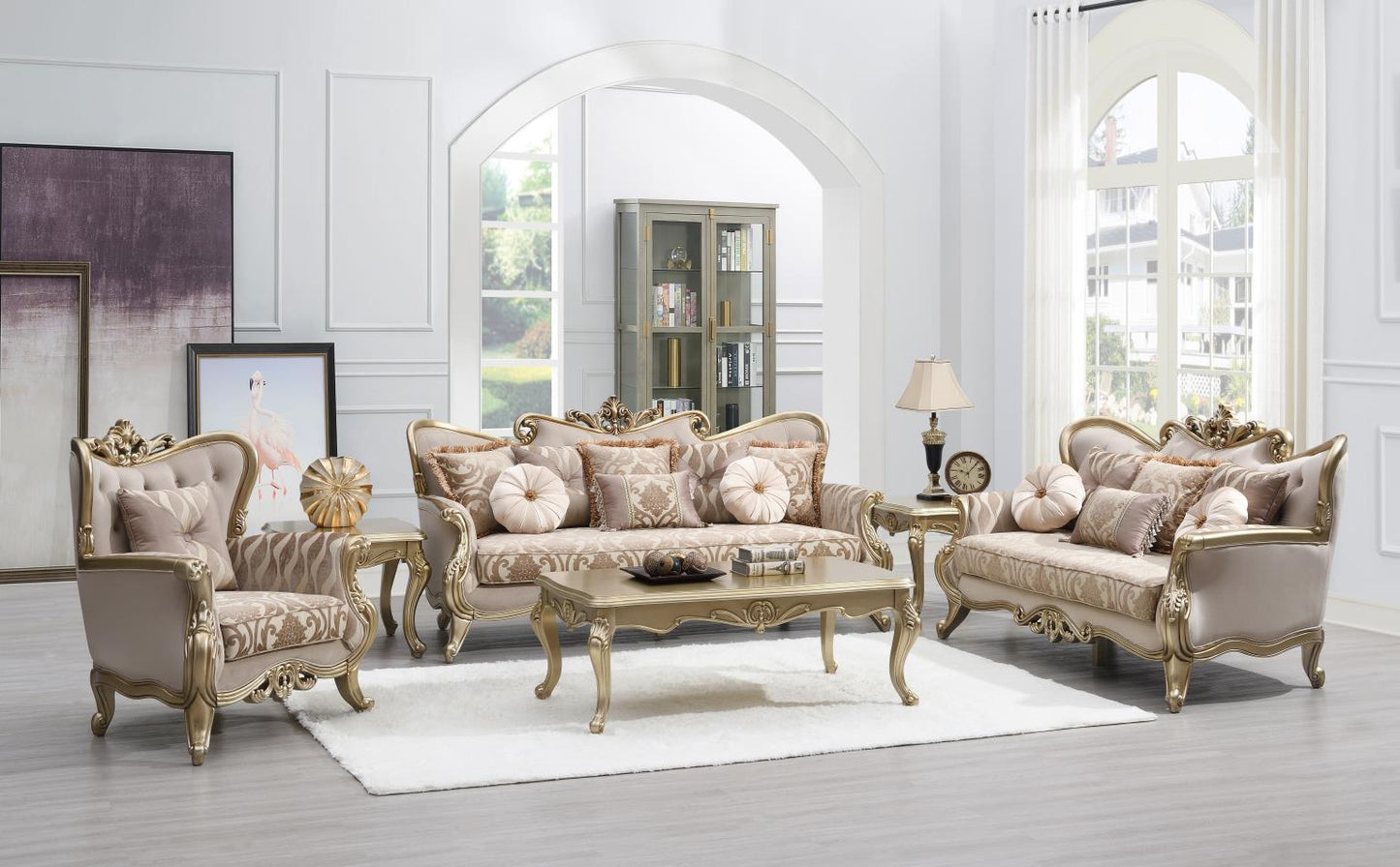TRADITIONAL BEIGE SOFA