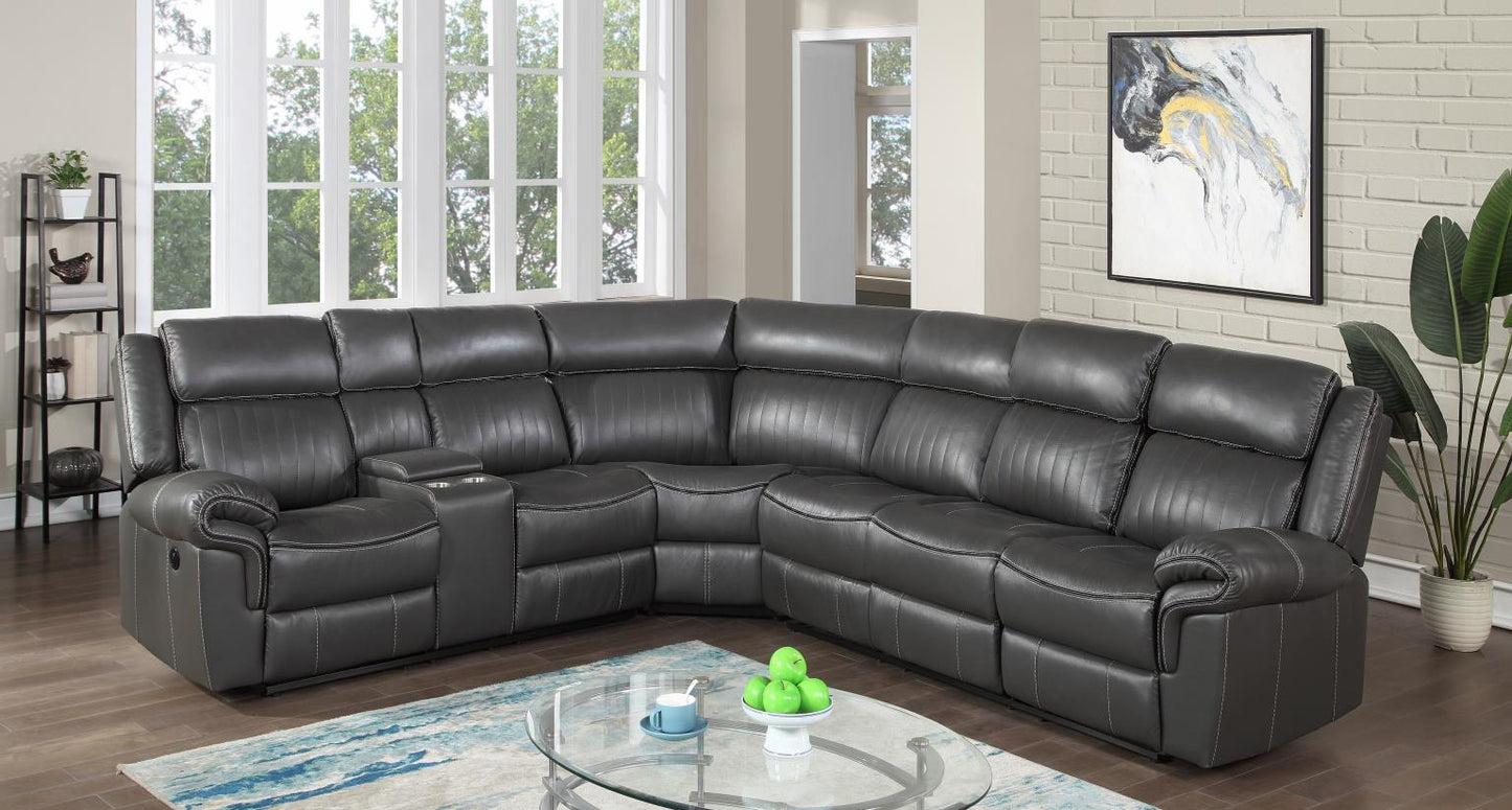 3 PC POWER RECLINING SECTIONAL W/SCREEN