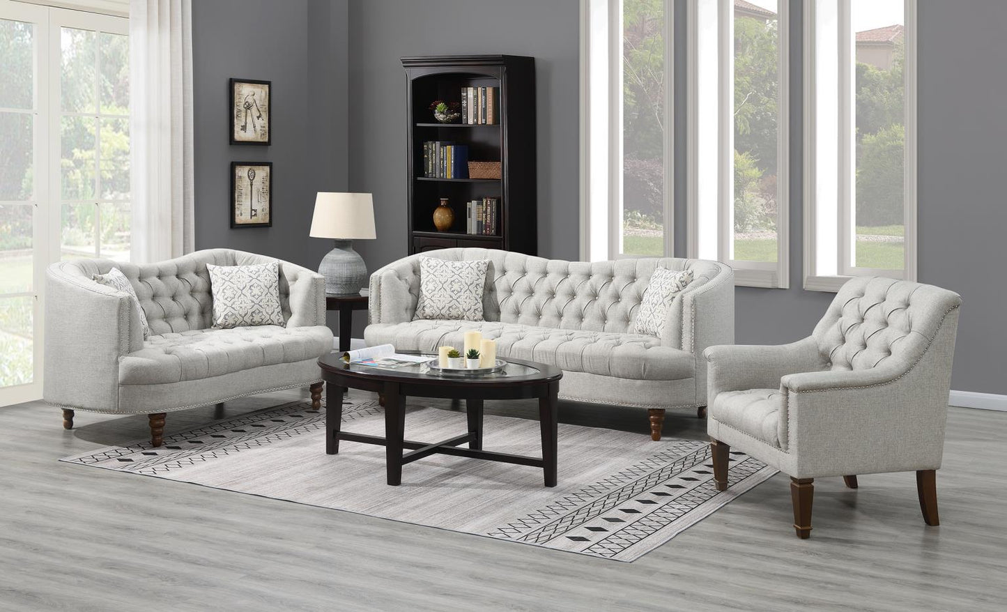 GRAY SOFA - LOVESEAT