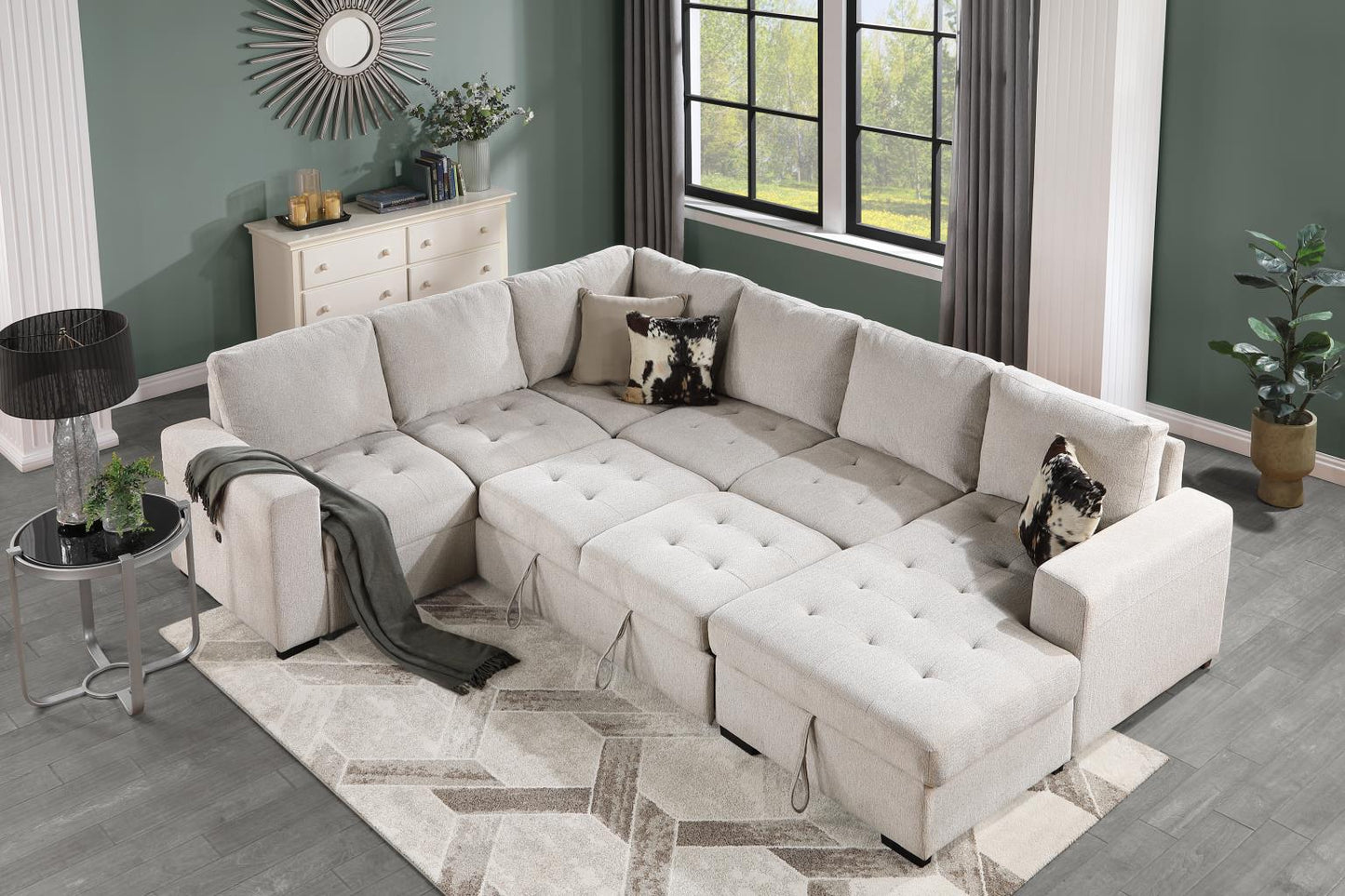 LINEN 3 PC SECTIONAL
