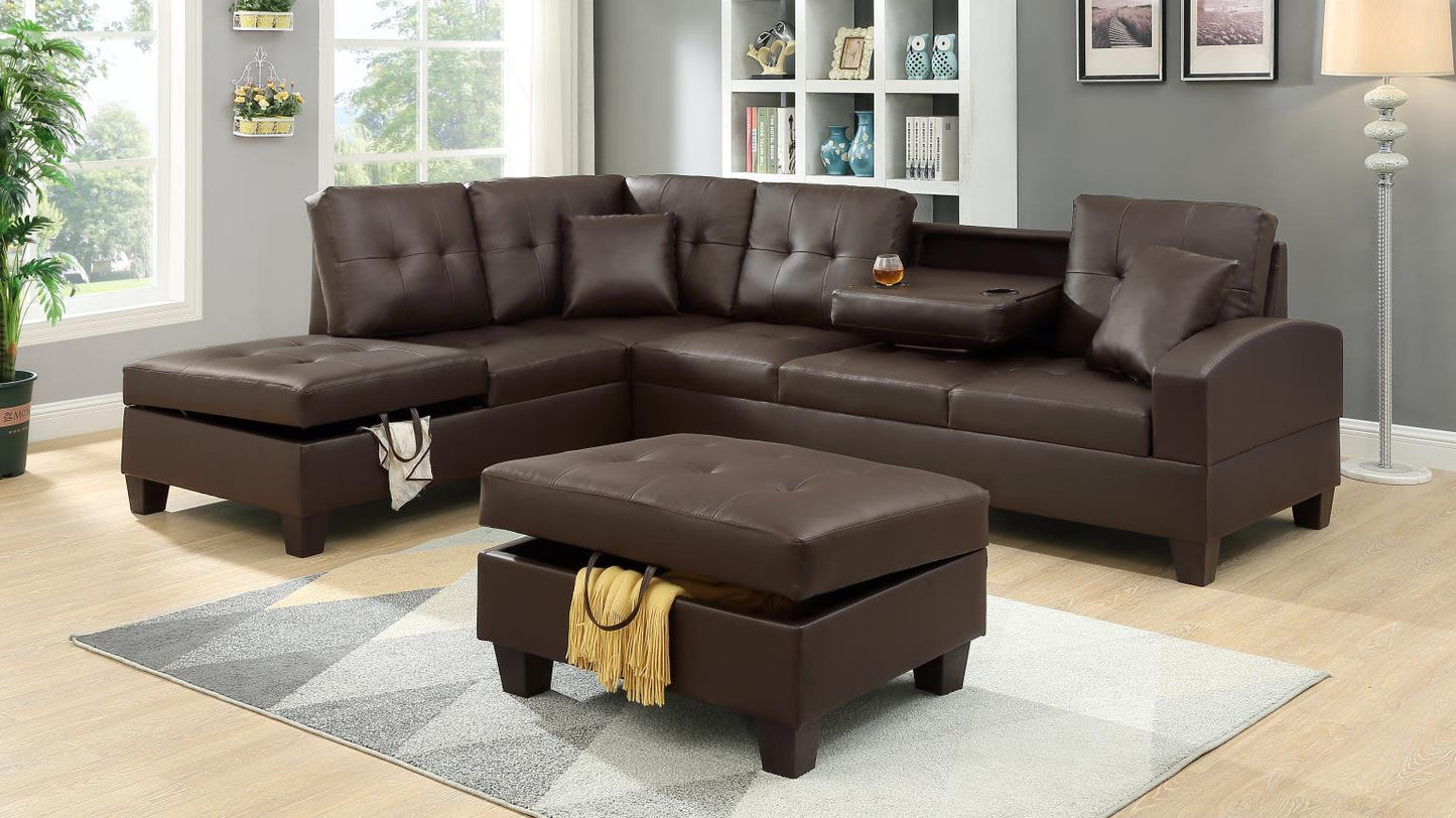 BROWN OTTOMAN