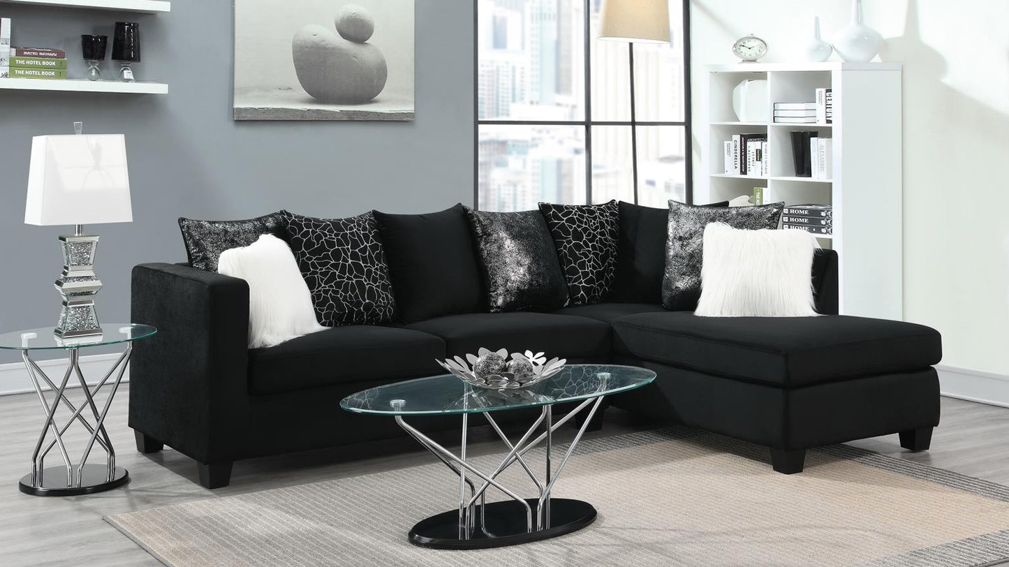 BLACK 2 PC SECTIONAL