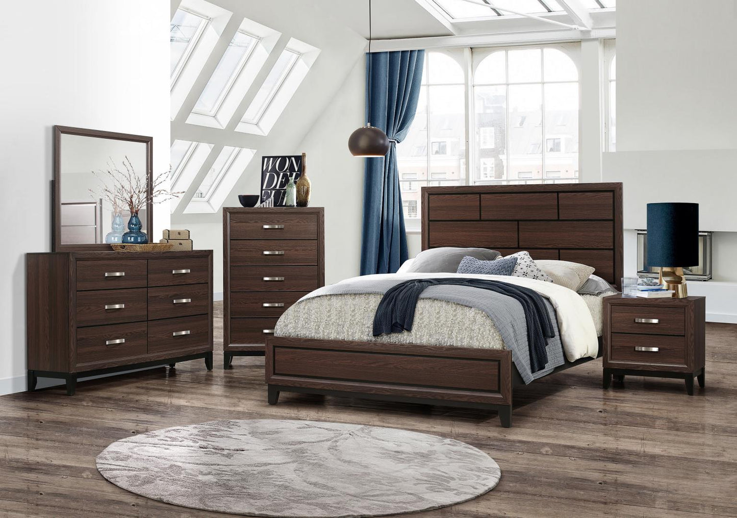 BROWN DRESSER
