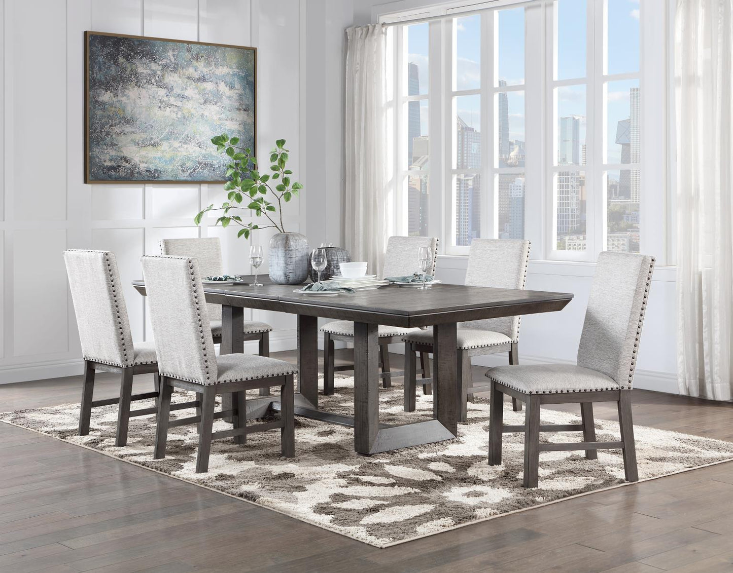 GRAY DINING CHAIR
