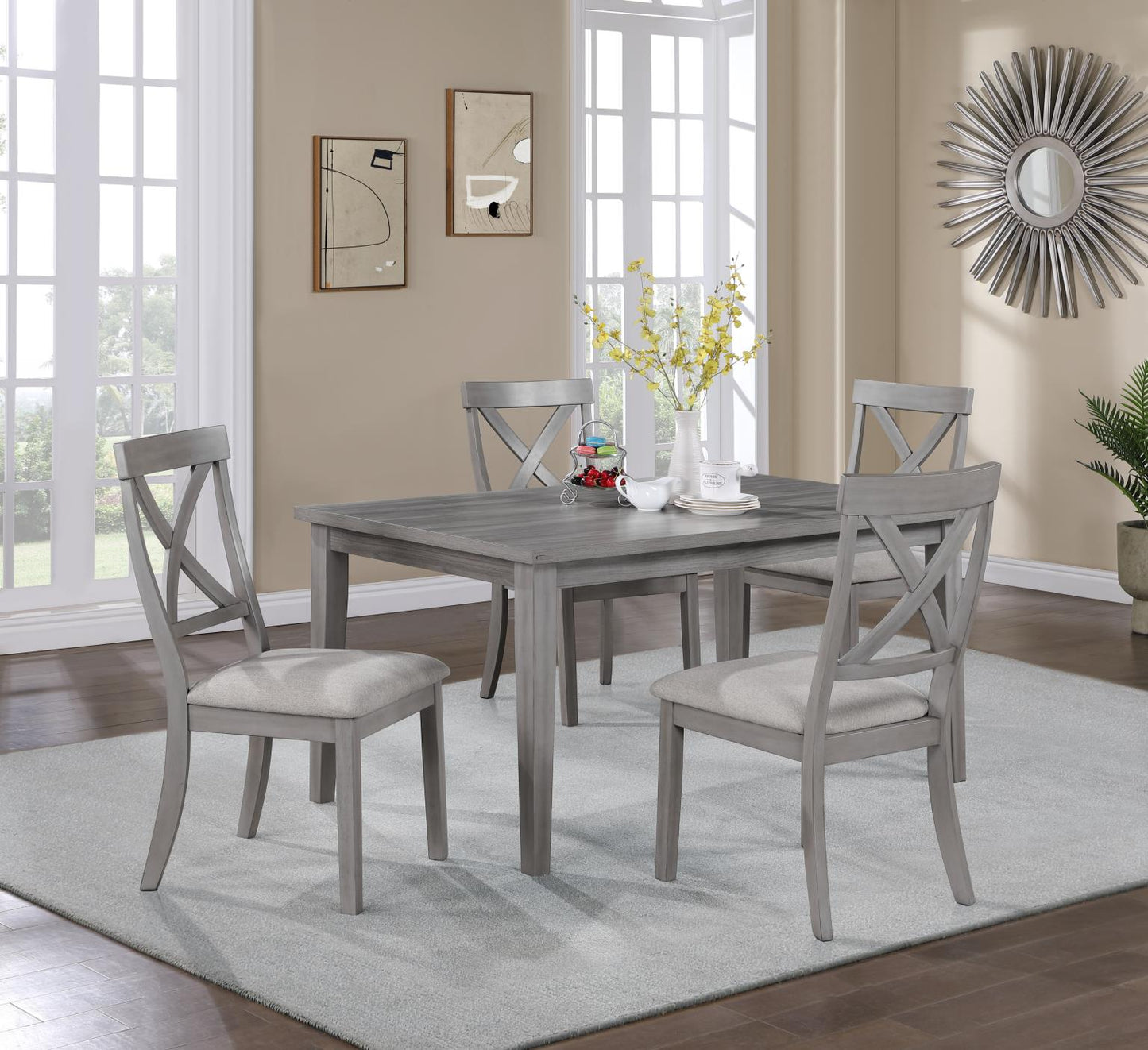 GRAY DINING UPH SIDE CHAIR (PRICE PER CHAIR/MOQ 2)