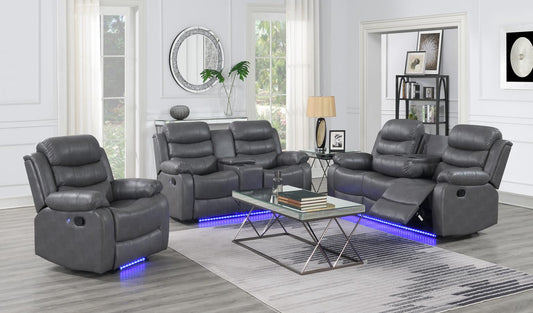 GRAY MOTION LED SOFA