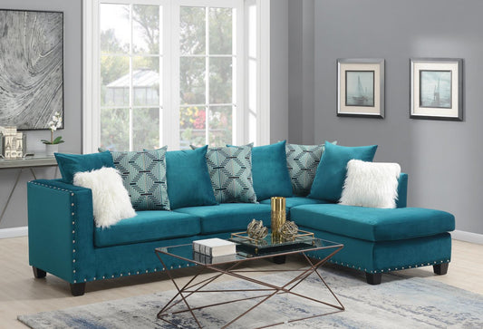 NAVY BLUE 2 PC SECTIONAL