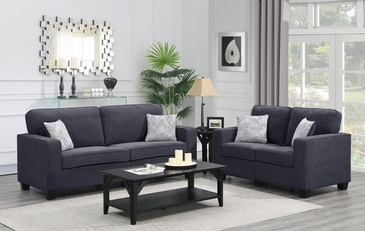 SLATE GRAY LOVESEAT